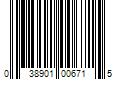 Barcode Image for UPC code 038901006715