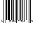 Barcode Image for UPC code 038920022895