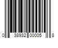 Barcode Image for UPC code 038932000058