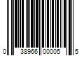 Barcode Image for UPC code 038966000055