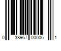 Barcode Image for UPC code 038967000061