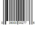 Barcode Image for UPC code 039000002776