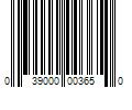 Barcode Image for UPC code 039000003650