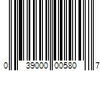 Barcode Image for UPC code 039000005807