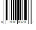 Barcode Image for UPC code 039000006507