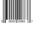 Barcode Image for UPC code 039000006637