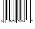 Barcode Image for UPC code 039000081047