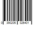 Barcode Image for UPC code 0390205026401