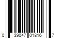 Barcode Image for UPC code 039047018167