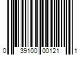 Barcode Image for UPC code 039100001211