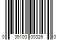 Barcode Image for UPC code 039100003260