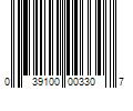 Barcode Image for UPC code 039100003307