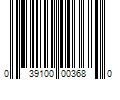 Barcode Image for UPC code 039100003680