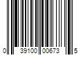 Barcode Image for UPC code 039100006735