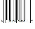 Barcode Image for UPC code 039100007077