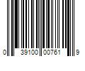 Barcode Image for UPC code 039100007619