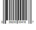 Barcode Image for UPC code 039200004167