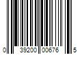 Barcode Image for UPC code 039200006765