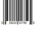 Barcode Image for UPC code 039200007595