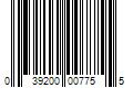 Barcode Image for UPC code 039200007755