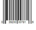 Barcode Image for UPC code 039200007816