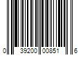 Barcode Image for UPC code 039200008516