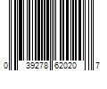 Barcode Image for UPC code 039278620207