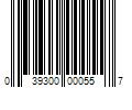 Barcode Image for UPC code 039300000557