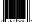 Barcode Image for UPC code 039317000069