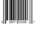 Barcode Image for UPC code 039371000067