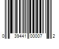 Barcode Image for UPC code 039441000072