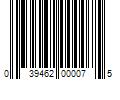 Barcode Image for UPC code 039462000075