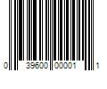 Barcode Image for UPC code 039600000011