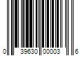 Barcode Image for UPC code 039630000036