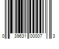 Barcode Image for UPC code 039631000073