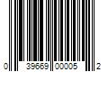 Barcode Image for UPC code 039669000052