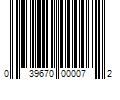 Barcode Image for UPC code 039670000072