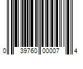 Barcode Image for UPC code 039760000074