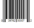 Barcode Image for UPC code 039762000072