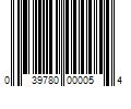 Barcode Image for UPC code 039780000054