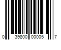 Barcode Image for UPC code 039800000057