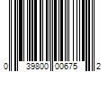 Barcode Image for UPC code 039800006752