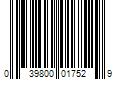 Barcode Image for UPC code 039800017529