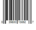 Barcode Image for UPC code 039800138927