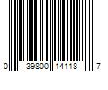 Barcode Image for UPC code 039800141187