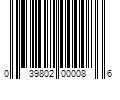 Barcode Image for UPC code 039802000086