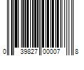 Barcode Image for UPC code 039827000078