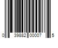 Barcode Image for UPC code 039882000075