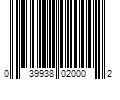 Barcode Image for UPC code 039938020002