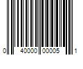 Barcode Image for UPC code 040000000051